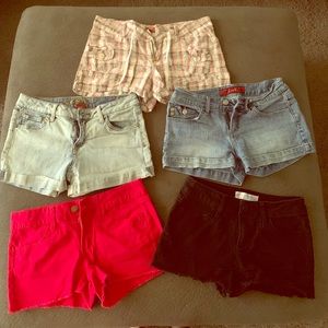 5 for $15 junior shorts